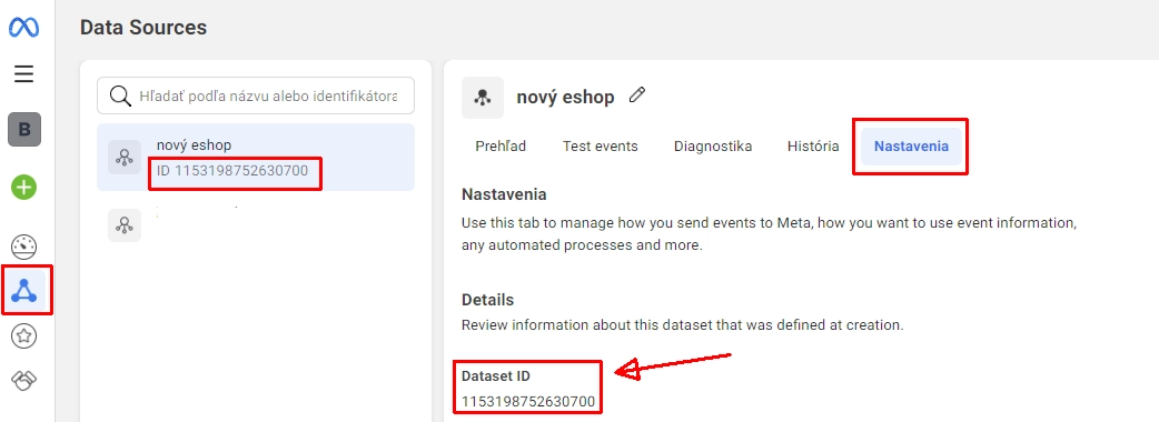 Kde získat Pixel ID v nastavení Facebook event manager - ByznysWeb.cz návod